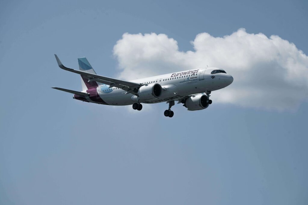 Airplane taking off into the sky representing confident communication and starting a conversation